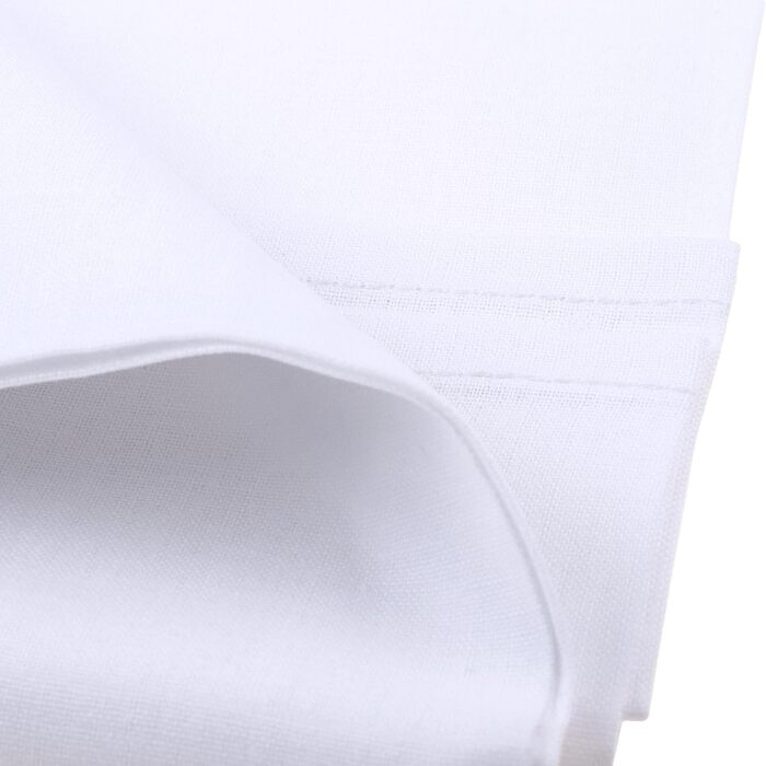 Простирадло без гумки aqua-textil Edition XXL 240x290 см, біле, бавовна, класичне простирадло для ліжка