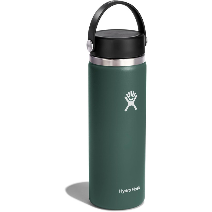 Термобутилка HYDRO FLASK 1180 мл із нержавіючої сталі, спортивна пляшка для води із ізотермічними властивостями, не протікає, кришка Flex Cap, ремінець, підходить для миття в посудомийній машині, колір ялиново-зелений