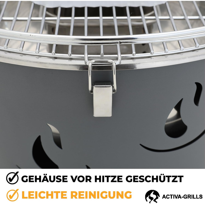 Портативний вугільний гриль ACTIVA Airbroil Premium Mini для барбекю, мобільний та компактний, з сумкою