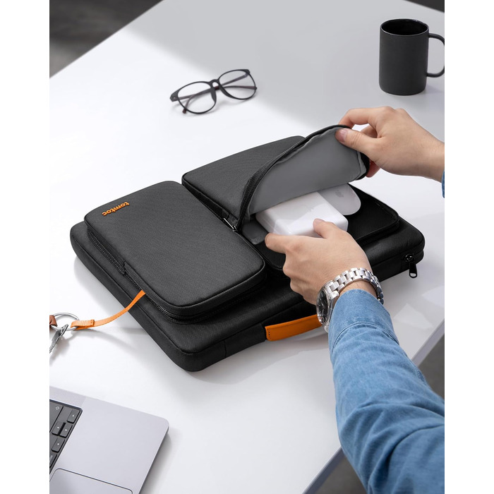 tomtoc 360° Захисний чохол для ноутбука 16'' MacBook Pro M4/M3/M2/M1 Pro/Max (2019-2024), сумка для ноутбука, сумісна з ASUS Vivobook 15/16, Dell Inspiron 15
