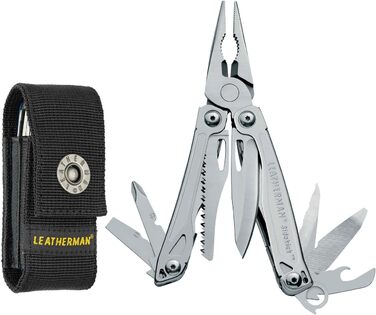 Мультитул Leatherman Wingman 14 в 1 із нержавіючої сталі з нейлоновим чохлом (SIDEKICK Box)