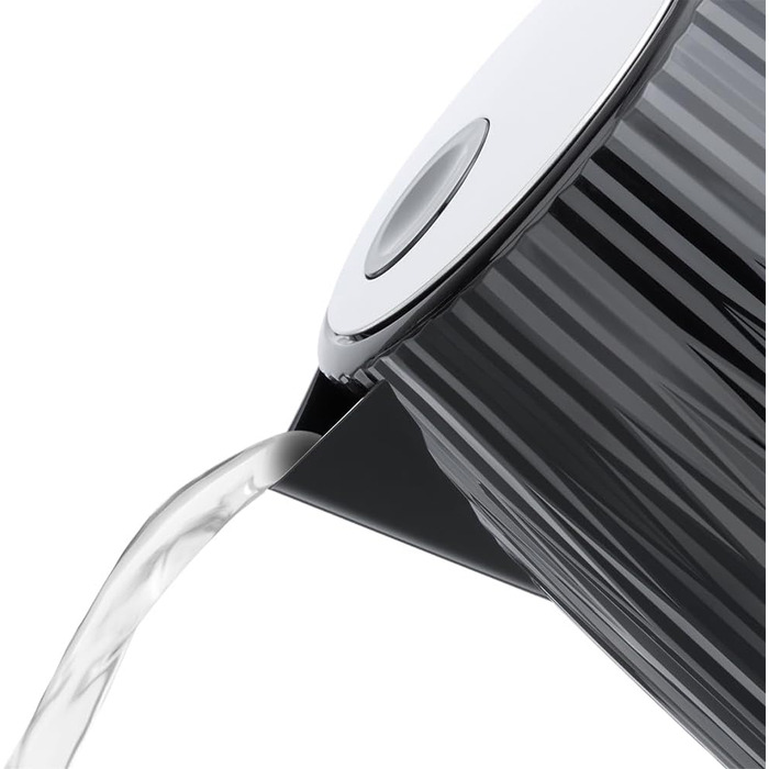 Електрочайник Russell Hobbs Eden 1,7 л, 2400 Вт, білий з нержавіючою вставкою, знімний фільтр від накипу, відкривання кришки кнопкою, індикатор рівня води, підсвічування, BPA-free, модель 27360-70