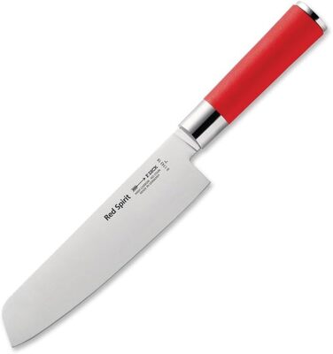 Кухонний ніж F. Dick Usuba Red Spirit, 18 см, нержавіюча сталь X55CrMo14, твердість 56 HRC
