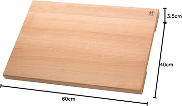 Дошка для нарізання ZWILLING з масиву бука, 60x40x3 см, коричнева