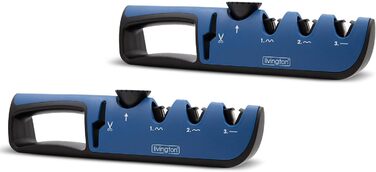 Набір Livington Blade Star - професійна точилка для ножів з регулюванням кута, ергономічна ручка, 2 шт.
