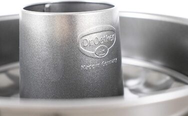 Форма для випікання Dr. Oetker зі змінним дном, Ø 28 см, сталева антипригарна роз'ємна форма для торта і кексу, чорний метал