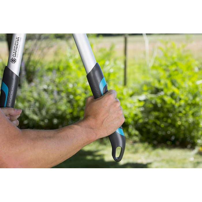 Секатор Gardena TeleCut 650-900 B, телескопічний, байпасний, для свіжої деревини, ергономічні ручки ErgoTec