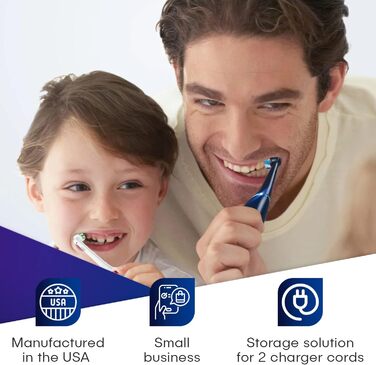 Електричний тримач для зубних щіток Oral-B, настінний, 2 зарядні пристрої, вертикальний стандарт GFCI/Decora