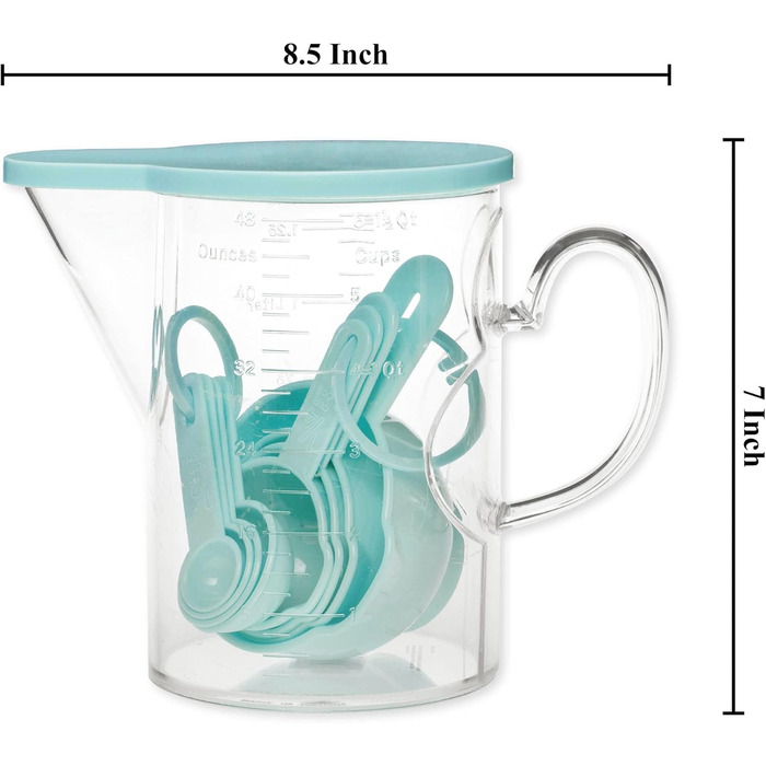 Мірний стаканчик і ложка Supreme Housewares, 10 шт. , синій