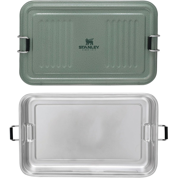 Ланчбокс Stanley Useful Classic Box 1,2 л з нержавіючої сталі, герметичний, BPA-free, підходить для посудомийної машини, стійкий до ударів, зелений Hammertone