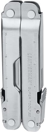 Мультитул Leatherman Super Tool 300 19-в-1 з потужними пасатижами, нержавіюча сталь, чохол Molle, для важких робіт