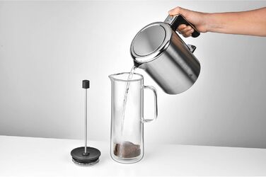 Френч-прес WMF Coffee Time 0,75 л, подвійне скло, для кави, на 6 чашок, скляний, можна мити в посудомийній машині