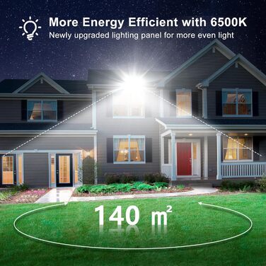 Світлодіодний прожектор Viugreum 150W, 2 шт, 15000Лм, IP66, холодне біле світло 6500K, для вулиці, гаража, чорний, кабель 80см