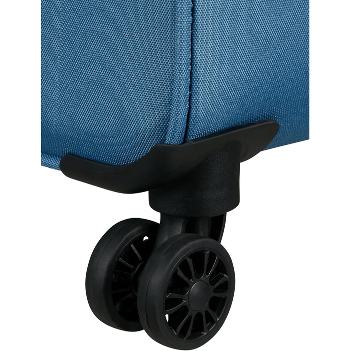 Валіза American Tourister Pulsonic Spinner L, розсувна, 81 см, 113/122 л, синя (Coronet Blue), валіза S (55 см, 43.5 л)