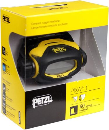Ліхтар налобний PETZL PIXA 1, чорний/жовтий, універсальний розмір