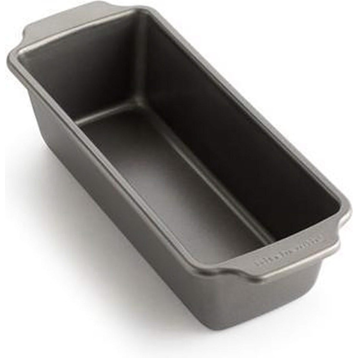 Форма для випічки KitchenAid 27x11 см, алюмінізована сталь, антипригарна, без PFAS, для хліба, кексів, м'ясного хліба, підходить для духовки до 230°C, морозильника, посудомийної машини, сіра