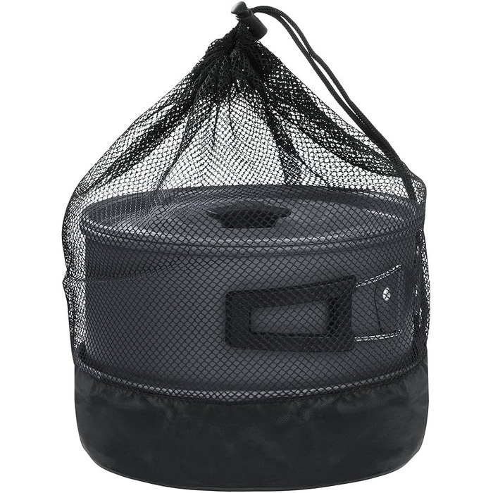 Набір посуду для кемпінгу yourGEAR Ranger V, 7 предметів, для 4-5 осіб, каструлі та сковорідки в сітці