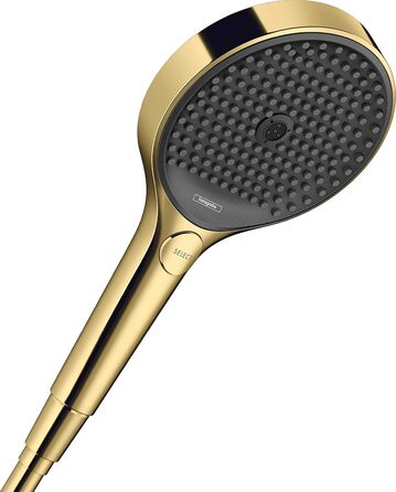Hansgrohe Rainfinity ручний душ із 3 режимами, кругла лійка 130 мм, антикальційний, золото, преміум