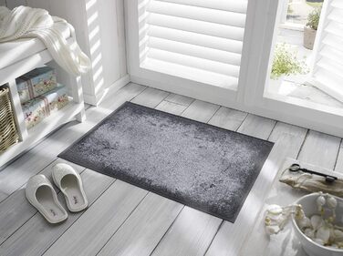 Килимок для підлоги wash+dry Shades of Grey 50x75 см, для внутрішнього та зовнішнього використання, праний, сіро-чорний