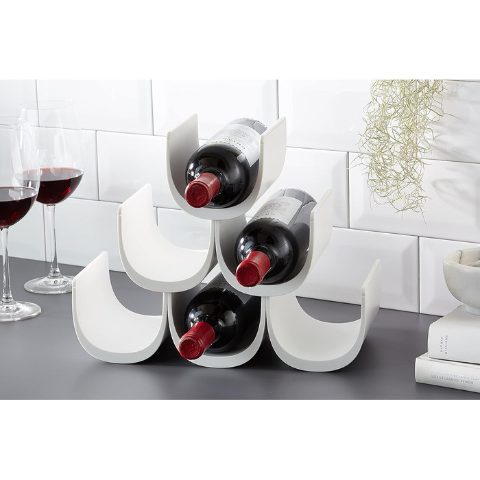 Alessi Noè модульна полиця для пляшок, біла, термопластик, 15,5x10x11,5 см, дизайнерська