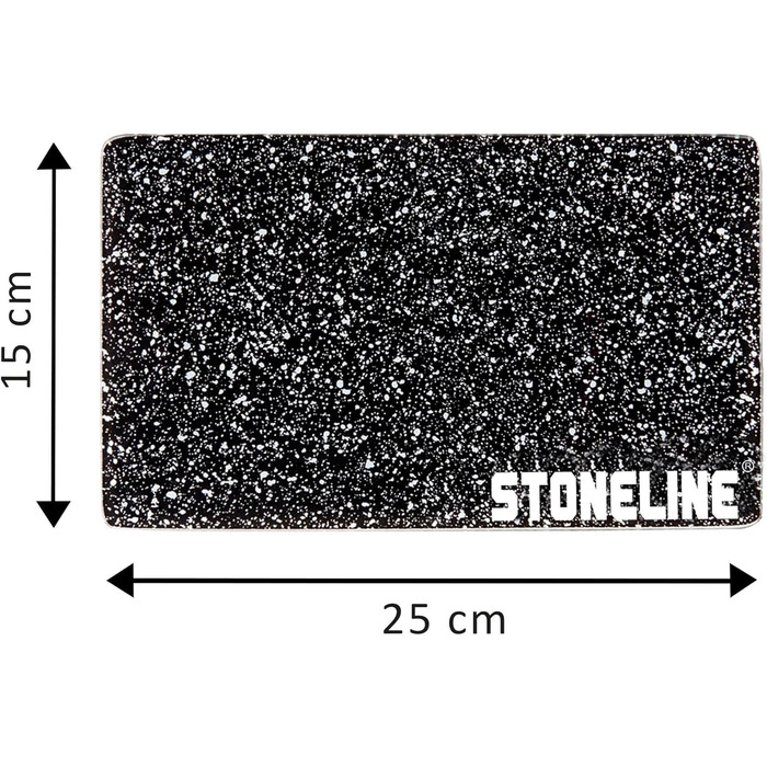 Скляна обробна дошка STONELINE, набір 4 шт., 25x15 см, жаростійкі дошки для нарізання м'яса, риби, овочів та фруктів