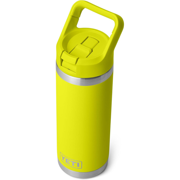 Термобутилка YETI Rambler C із соломинкою, нержавіюча сталь, вакуумна ізоляція, 532 мл, жовта