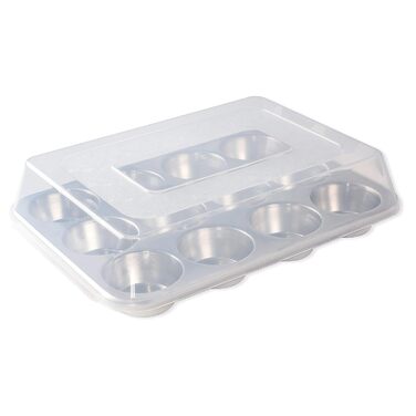 Форма для мафінів Nordic Ware з високою кришкою, 12 відділень, натуральний колір