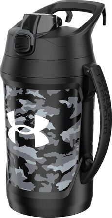 Пляшка для води Under Armour Playmaker Sport, 1,8 л, з ручкою, ізоляція, не протікає, чорна