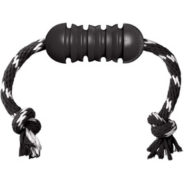 KONG Extreme Dental з мотузкою – іграшка для собак, наповнювана, каучукова, для догляду за зубами середніх порід