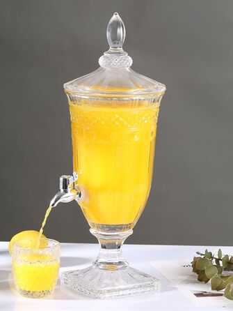 Скляний диспенсер для напоїв, вечірок, лимонаду, води