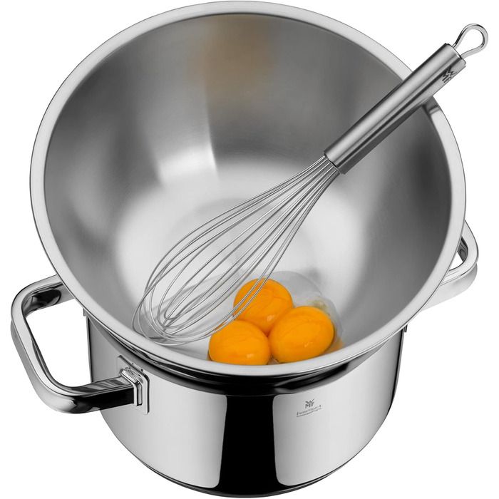 Набір мисок WMF Gourmet 4 шт, нержавіюча сталь, 1,0-3,5 л, для кухні, салатна, для змішування, сервування, Cromargan, штабельовані