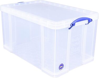 Пластиковий контейнер Really Useful Box 84 л, прозорий, 710x440x380 мм, поліпропілен