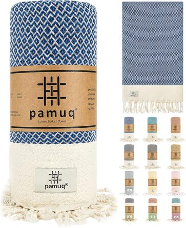Рушник XXL для сауни та пляжу з бавовни Pestemal Fouta 90x200 см, темно-синій, універсальний для чоловіків і жінок, хамам, спорт, йога, парео, саронг