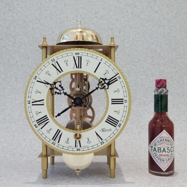 Настільний годинник Hermle з кованого заліза, золото, 24×13×9,5 см