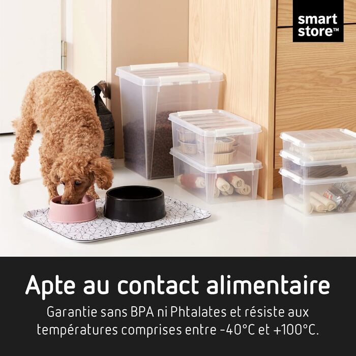 Набір із 10 контейнерів SmartStore Classic 2 л з кришкою, харчовий пластик, міцні кути, прозорі, 21x17x11 см, для зберігання продуктів, штабельовані, гарантія 10 років