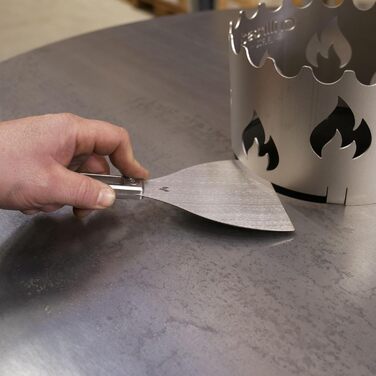 Кухонна лопатка для бургерів Der Design-Burgerwender, розроблена з Pommes Män (шпатель), для приготування бургерів та картоплі фрі, нержавіюча сталь, ергономічна ручка