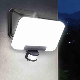 Вуличний LED-світильник OREiN 24Вт з датчиком руху, 3 режими та 3 кольорові температури, IP65, надяскравий 2800Лм, поворотний, набір 3 шт.