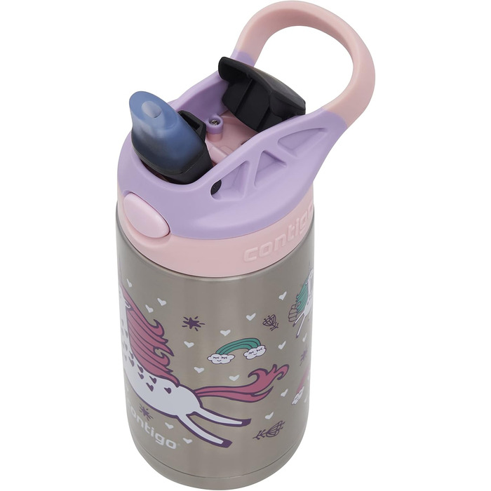 Дитяча пляшка для води Contigo Easy Clean Autospout з трубочкою, 420 мл, BPA-free, герметична, для школи, садка та спорту