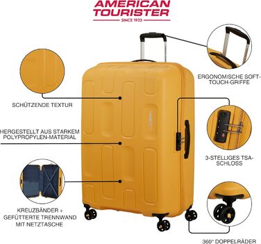 Валіза American Tourister Ellipso Spinner L, 79 см, 104 л, чорна, поліестер