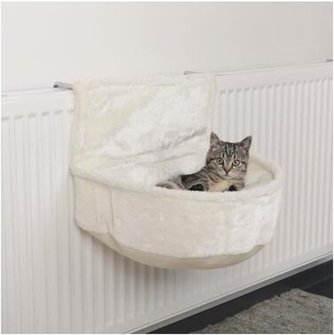 TRIXIE Теплий гамак для котів на радіатор, плюш, металева рама, регульований, 43140