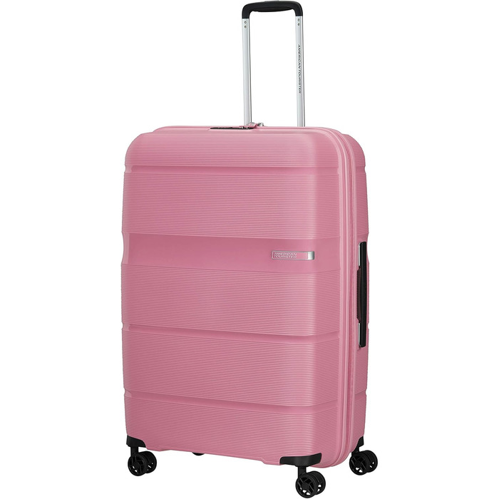 Валіза American Tourister Linex Spinner L, 76 см, 102 л, рожевий, пластик