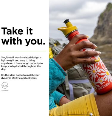 Пляшка для води Klean Kanteen Classic 800 мл, Гансіблум, сталева