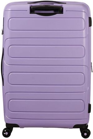 Валіза American Tourister Sunside Spinner L розширювана, 77 см, 106/118 л, чорна або лавандова, поліпропілен, на 4 колесах