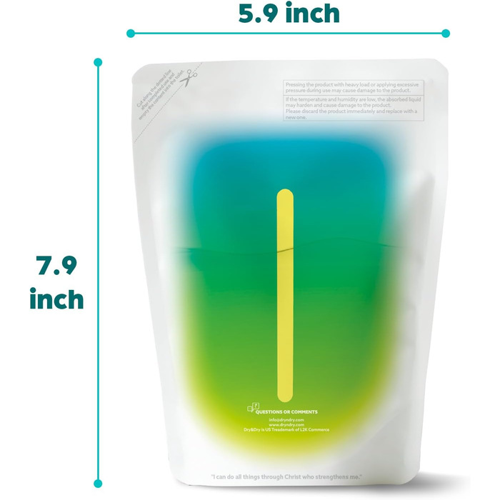 Преміум осушувач повітря Dry & Dry 8 шт. (286,3 г) для контролю вологи у підвалі, шафі, ванній, пральні, осушувач повітря, вологопоглинач