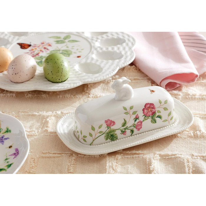 Маслянка Lenox з мотивом зайця, порцелянова, кольорова