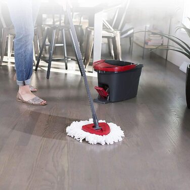 12 шт. змінних насадок для швабри O-Cedar Spin Mop, мікрофібра, легке очищення, 360° обертання, підходить для всіх твердих підлог