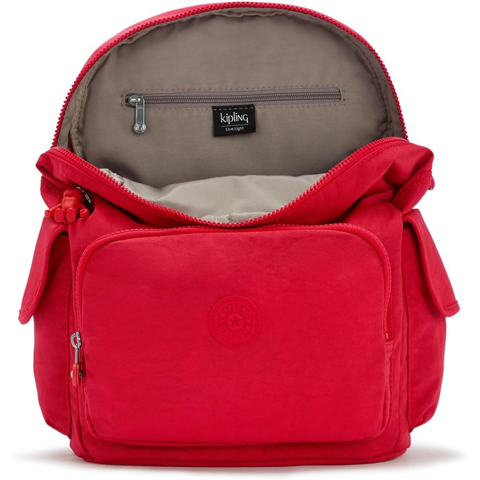 Міський рюкзак Kipling CITY PACK середній, коричневий/червоний