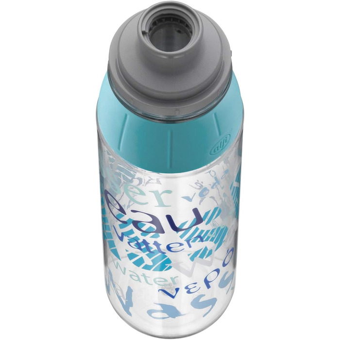 Пляшка для води alfi Tritan 700 мл, BPA Free, герметична, підходить для газованої води, для спорту, школи та подорожей, можна мити в посудомийці, колір Water Blue
