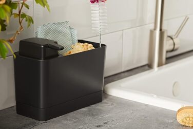 Органайзер для миття посуду Brabantia, пластик, темно-сірий, універсальний розмір