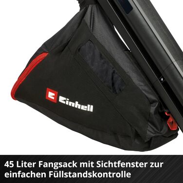 Акумуляторний садовий пилосос Einhell VENTURRO 18/210 Power X-Change, Li-Ion 18 В, потужність всмоктування 500 м³/год, мішок 45 л, швидкість повітря 210 км/год, без акумулятора та зарядного пристрою